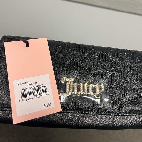 NEW Juicy Couture Pink Diamond Timeless Hobo and Heartless Flap Clutch Wallet - Picture 2 of 9